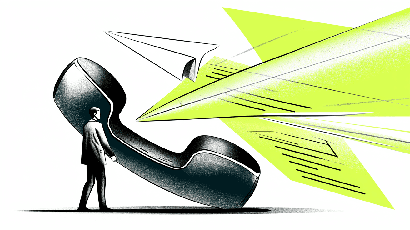 Illustration: From Click to Client: The Silence After the Pitch Why Great Leads Still Ghost You